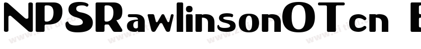 NPSRawlinsonOTcn Bol字体转换